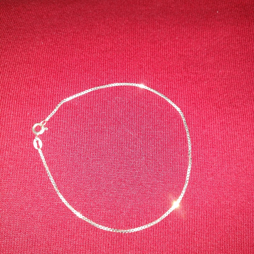 Sterling Silver Box Chain Bracelet
